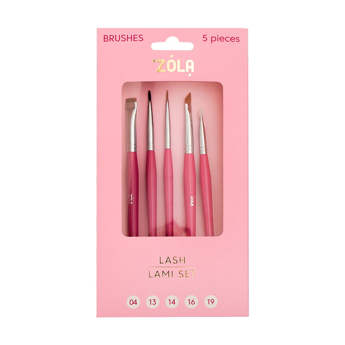 Набір пензликів для ламінування вій Zola Lash Lami Set, 5 шт